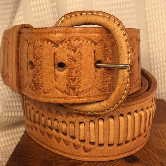 Handmade Accessories - NWOT Handmade leather Beautifully detailed belt